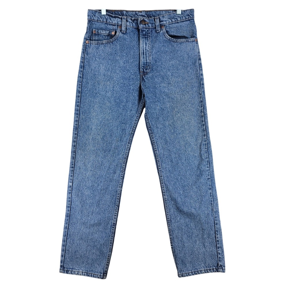 Levi's 505 Jeans Men 33x30 Blue Acid Wash Straight Leg USA Made Vintage 1990